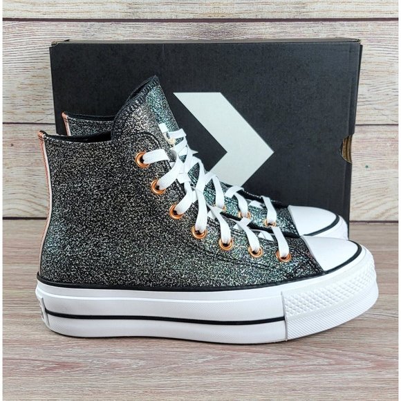 NEW Converse All Star High Top PLATFORM Women's Size 8 Casual Sneakers Shoes - Picture 3 of 9